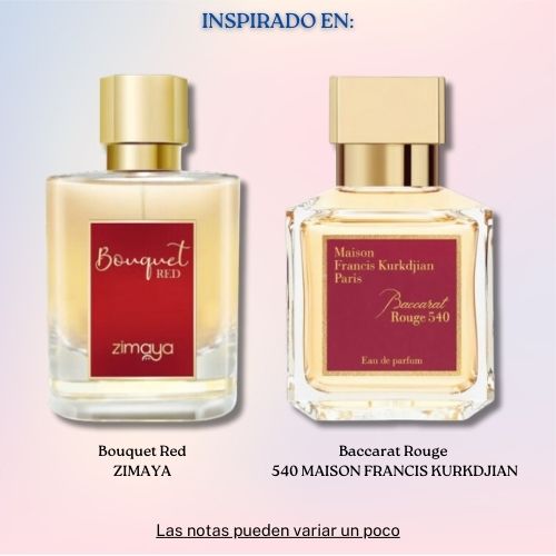Bouquet Red EDP 100 ML Unisex - Zimaya - (Inspirado en Baccarat Rouge 540)