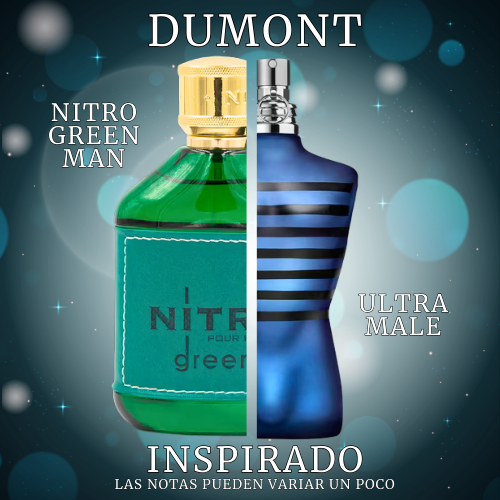 Nitro Green Man EDP 100 ML -  Dumont - (Inspirado en Ultra Male de Jean Paul Gaultier)