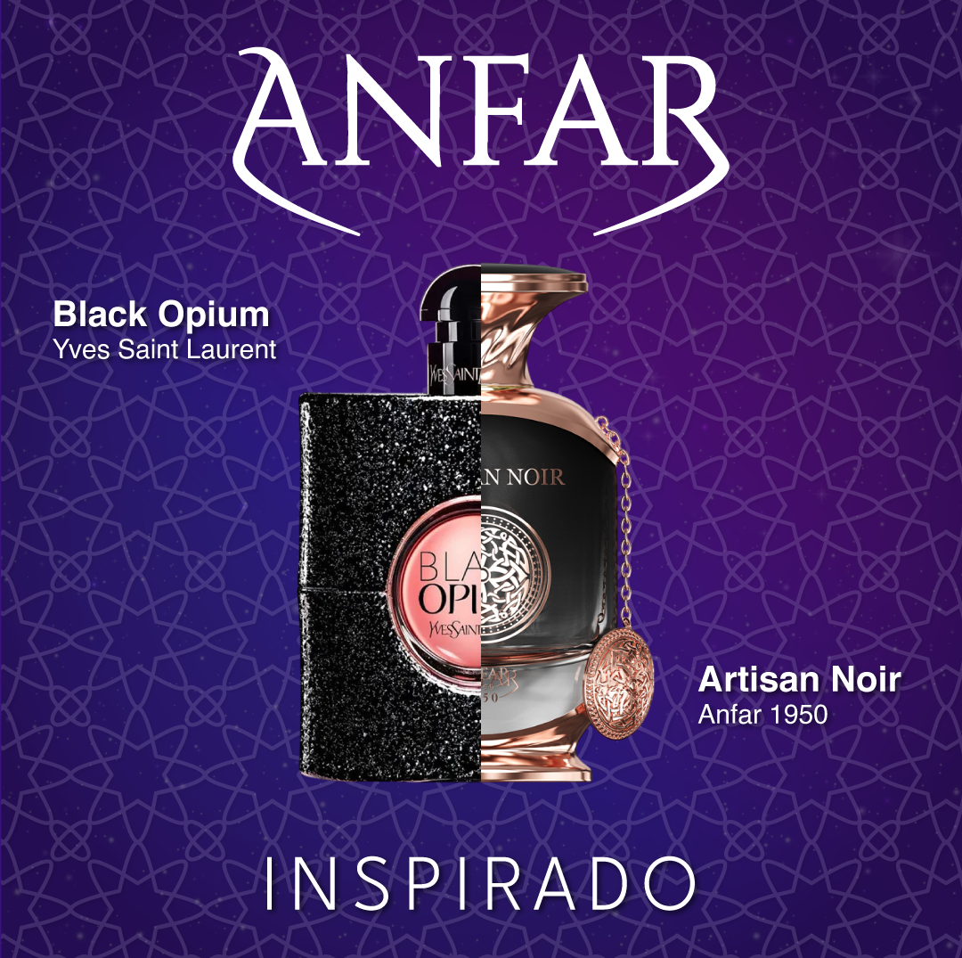 Artisan Noir Extrait de Parfum 100 ML For Woman - Anfar 1950 - (Inspirado en Black Opium Yves Saint Laurent)