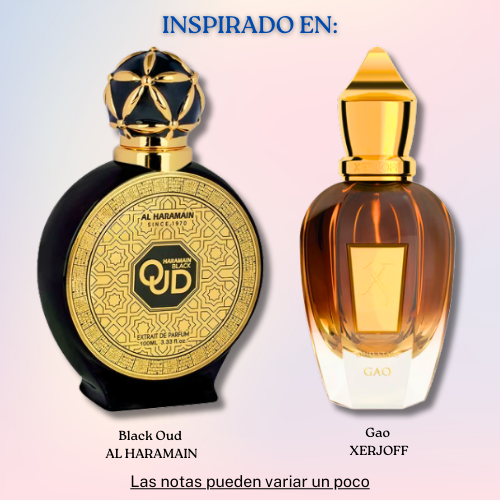 Black Oud Extrait De Parfum 100 ML Unisex (Tester-Probador) - Al Haramain - (Inspirado en  Gao de Xerjoff).