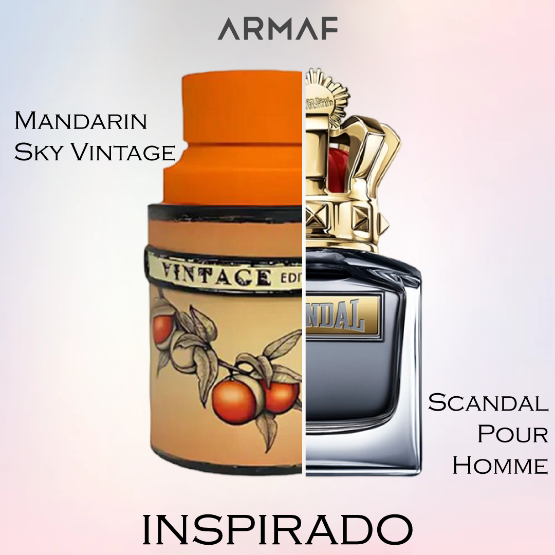 Mandarin Sky Vintage 100 ML EDP Edition Unisex  -  Armaf - (Inspirado en Scandal Pour Homme)