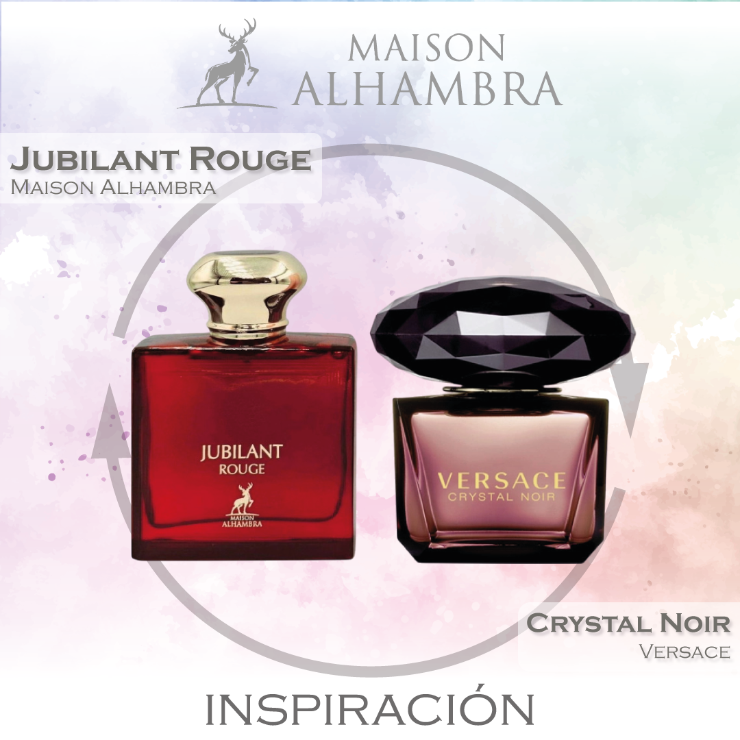 Jubilant Rouge  EDP 100 ML for Women - Maison Alhambra - (Inspirado en Versace Crystal Noir)