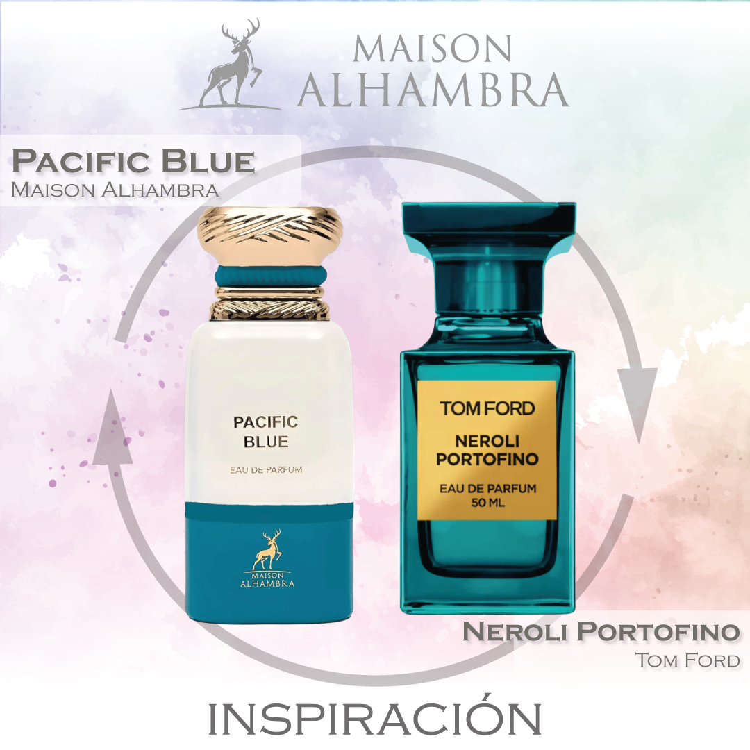Pacific Blue EDP 80 ML For Men - Maison Alhambra (Inspirado en Tom Ford's Neroli Portofino)
