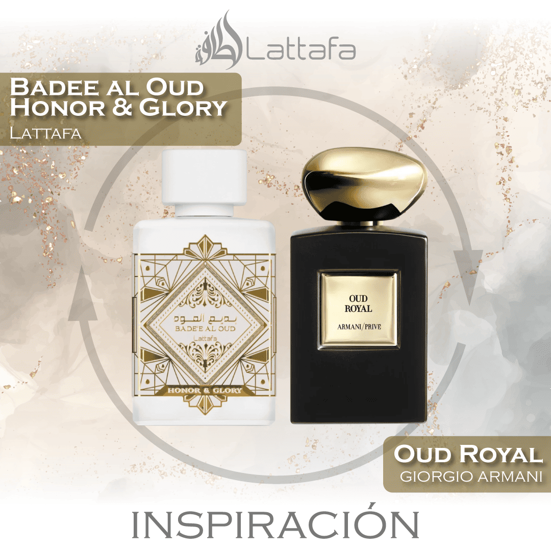 Badee al Oud Honor & Glory EDP 100 ML Unisex - Lattafa - (Inspirado en Oud Royal)