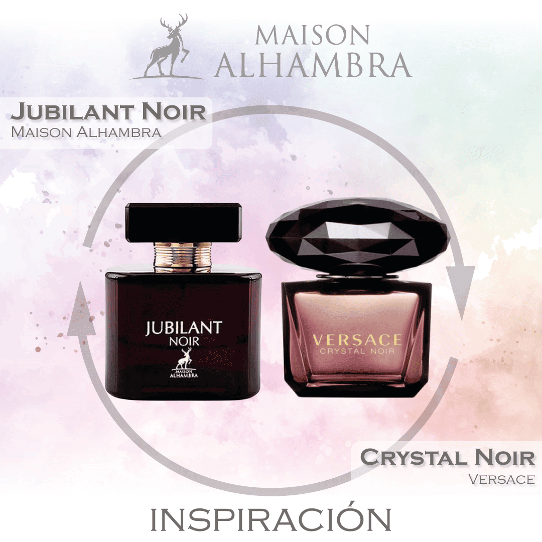 Jubilant Noir EDP 100 ML for Women - Maison Alhambra (Inspirado en Crystal Noir)