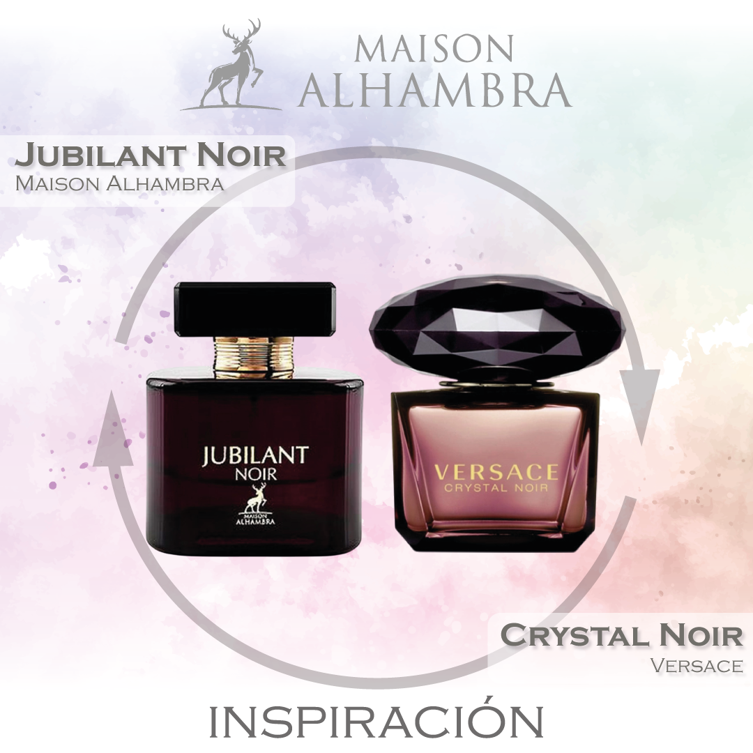 Jubilant Noir EDP 100 ML for Women - Maison Alhambra (Inspirado en Crystal Noir Versace)