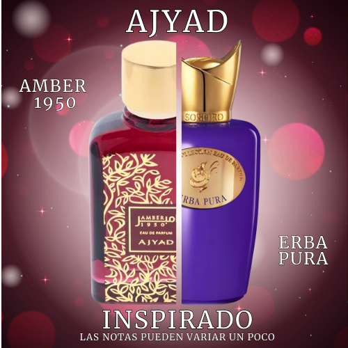 Amber 1950 EDP 100 ML For Woman - Ajyad - (Inspirado en Erba Pura de Sospiro).