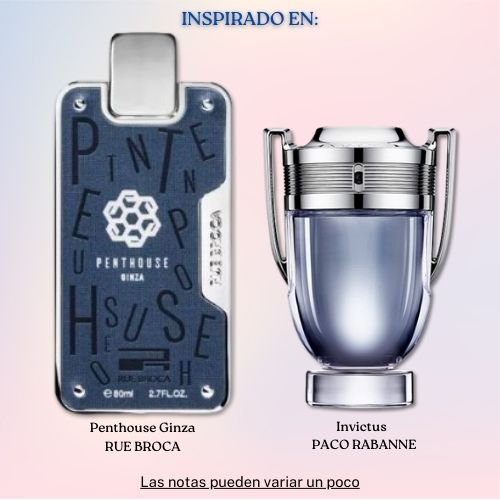 Penthouse Ginza EDP 80 ML Unisex - Rue Broca (Inspirado en Invictus)
