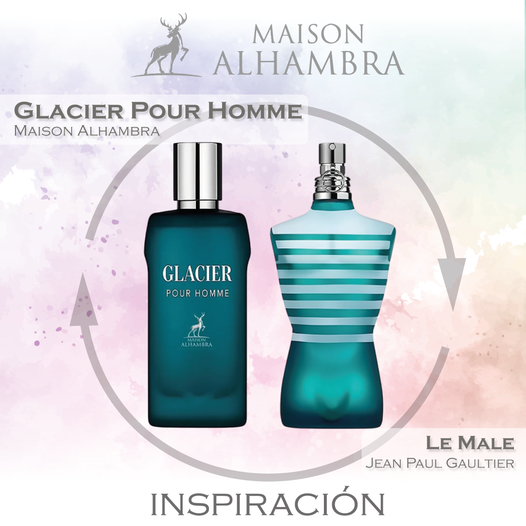 Glacier Pour Homme EDP 100 ML - Maison Alhambra - (Inspirado en Le Male de Jean Paul Gaultier).