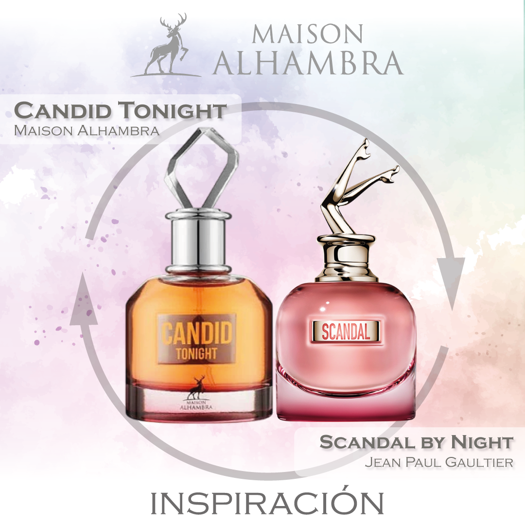 Candid Tonight EDP 100 ML for Women - Maison Alhambra (Inspirado en Jean Paul Gaultier Scandal by Night)