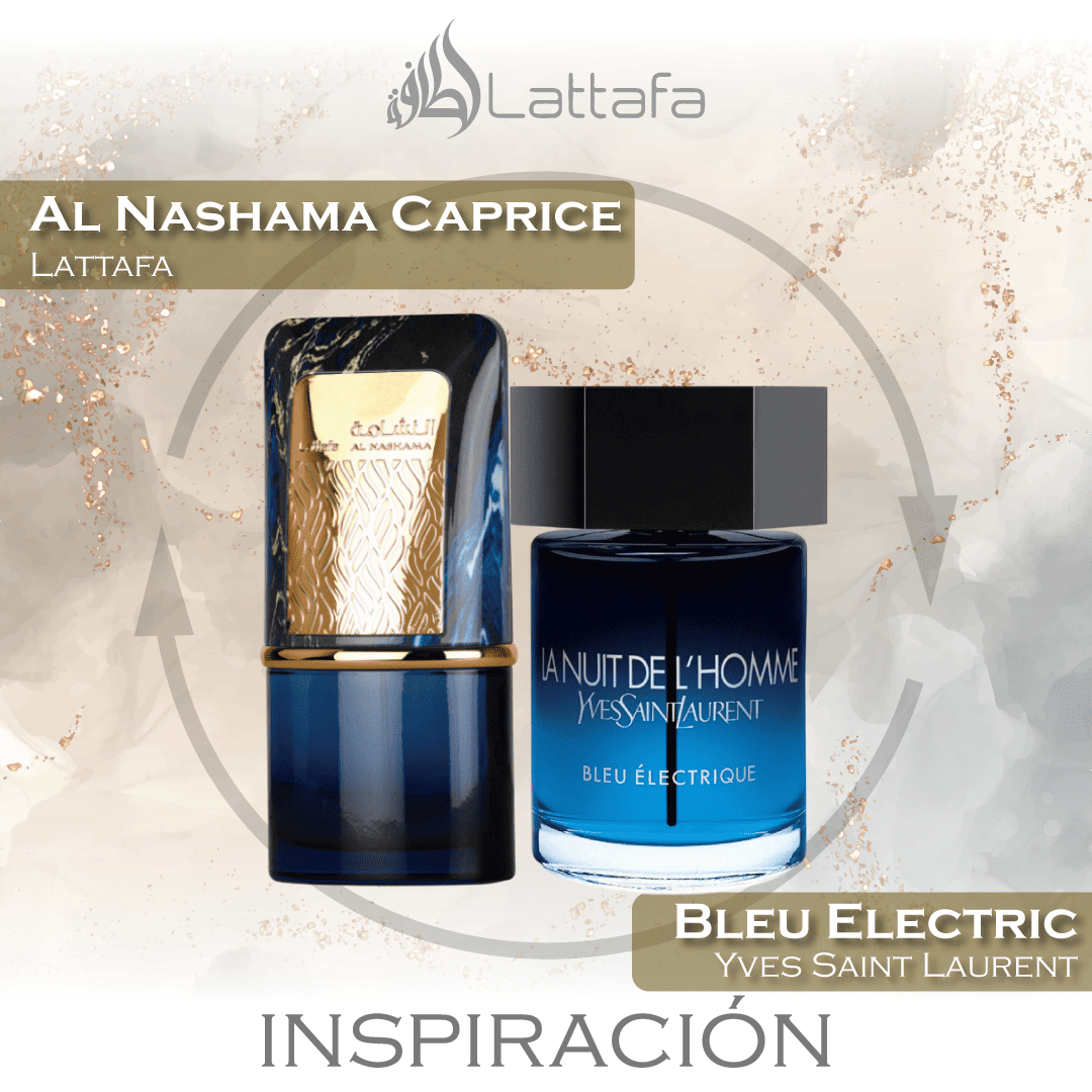 Al Nashama Caprice EDP 100 ML Unisex - Lattafa - (Inspirado en Bleu Électrique)
