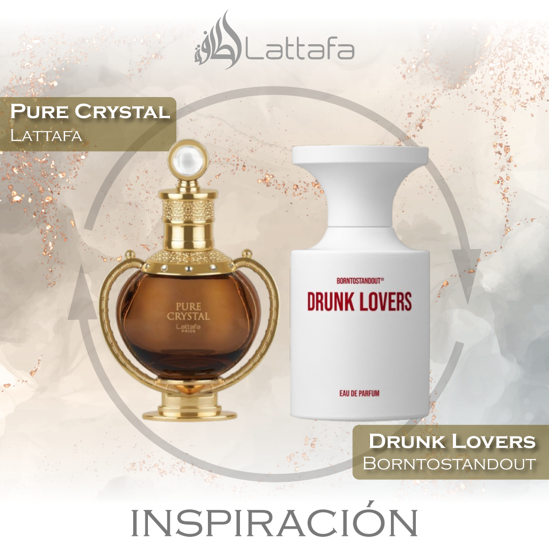 Pure Crystal EDP 100 ML Unisex - Lattafa Pride (Inspirado en Drunk Lovers)