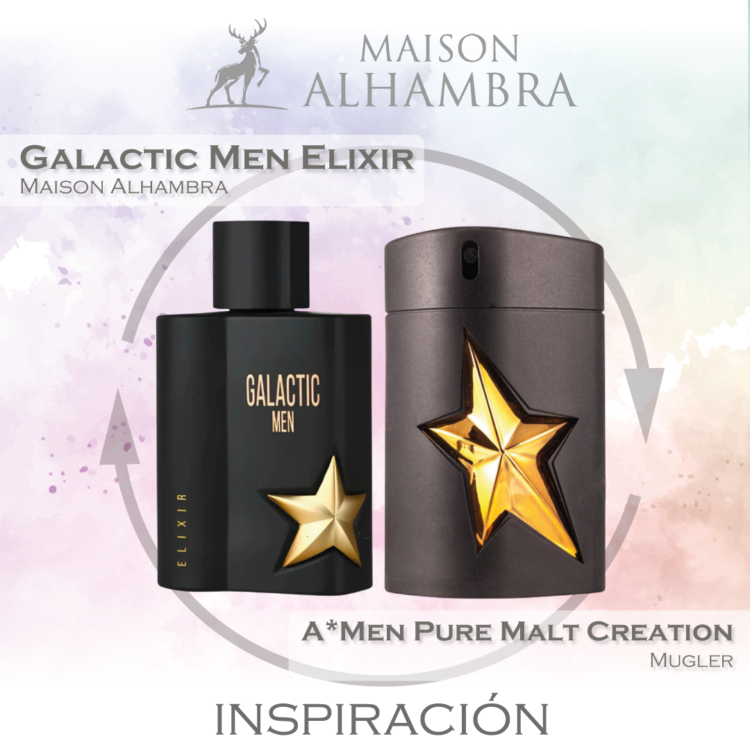 Galactic Men Elixir EDP 100 ML For Men - Maison Alhambra - (Inspirado en Mugler A*Men Pure Malt)