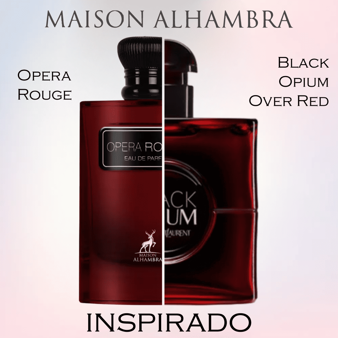 Opera Rouge EDP  100 ML Unisex - Maison Alhambra (Inspirado en Black Opium Over Red)