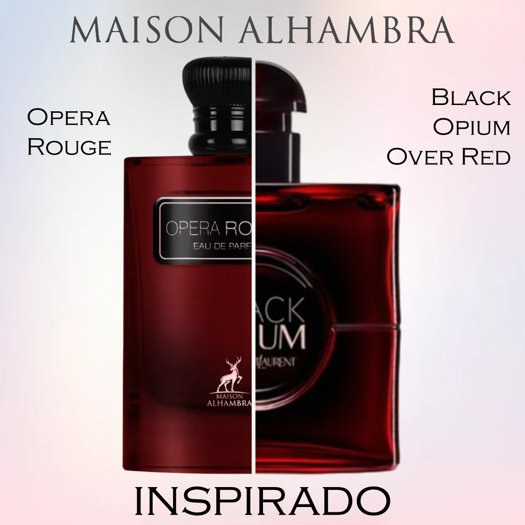 Opera Rouge EDP  100 ML Unisex - Maison Alhambra (Inspirado en Black Opium Over Red)