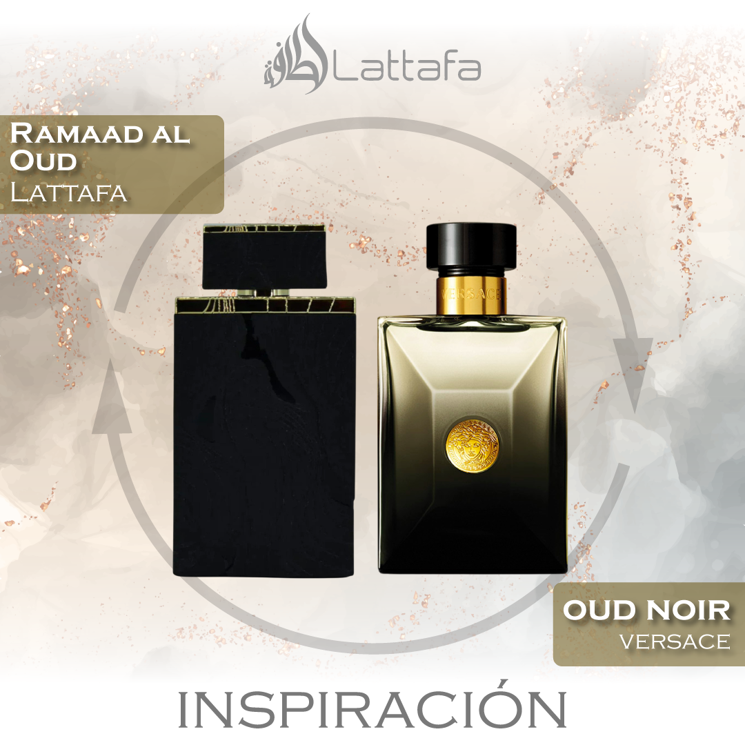 Ramaad al Oud 100 ML EDP Unisex - Lattafa - (Inspirado versace oud noir pour homme)