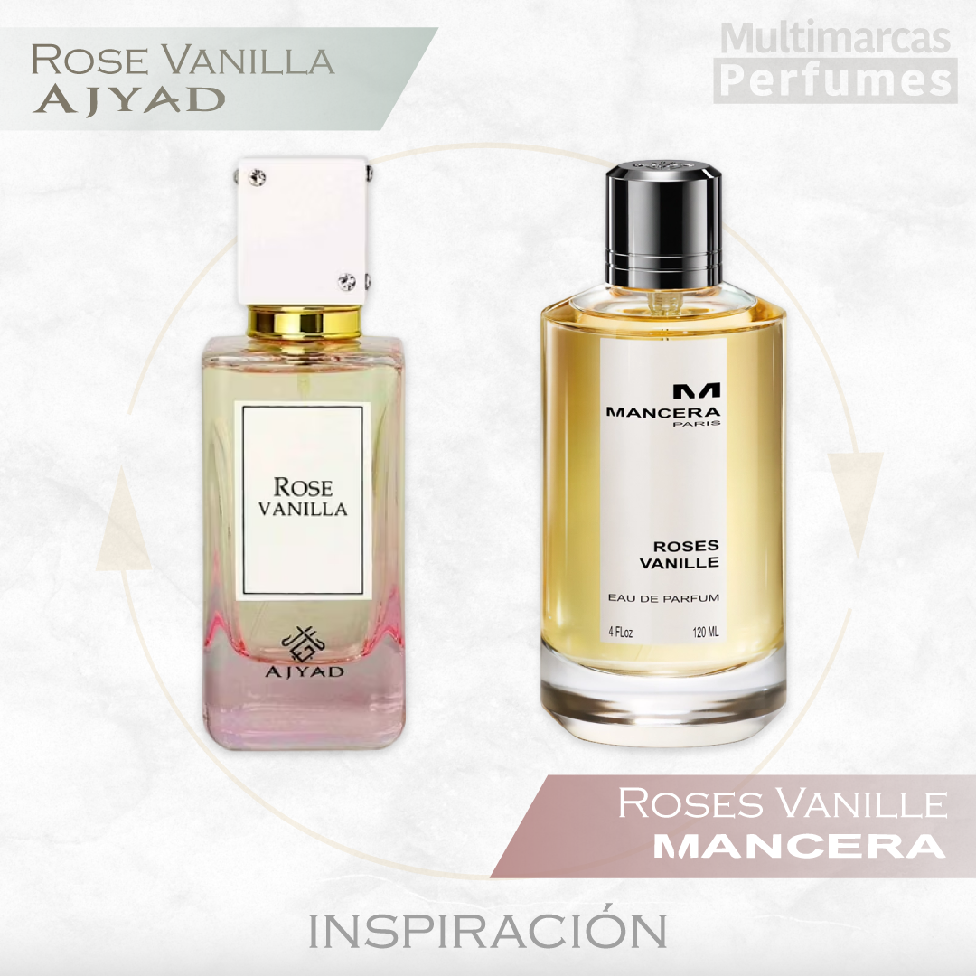 Rose Vanilla EDP 100 ML - Ajyad (Inspirado en Roses Vanille)