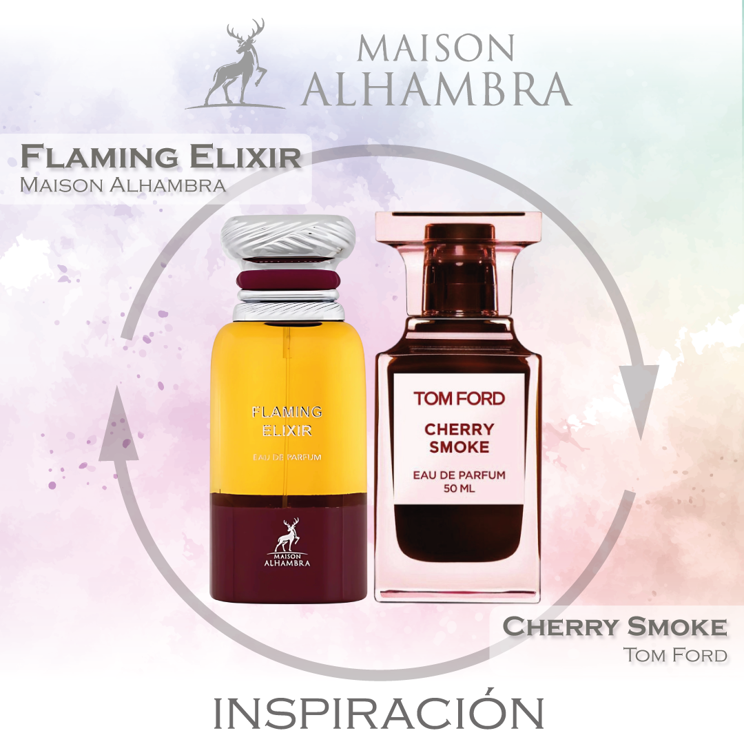 Flaming Elixir EDP 80 ML Unisex - Maison Alhambra (Inspirado en Tom Ford Cherry Smoke)