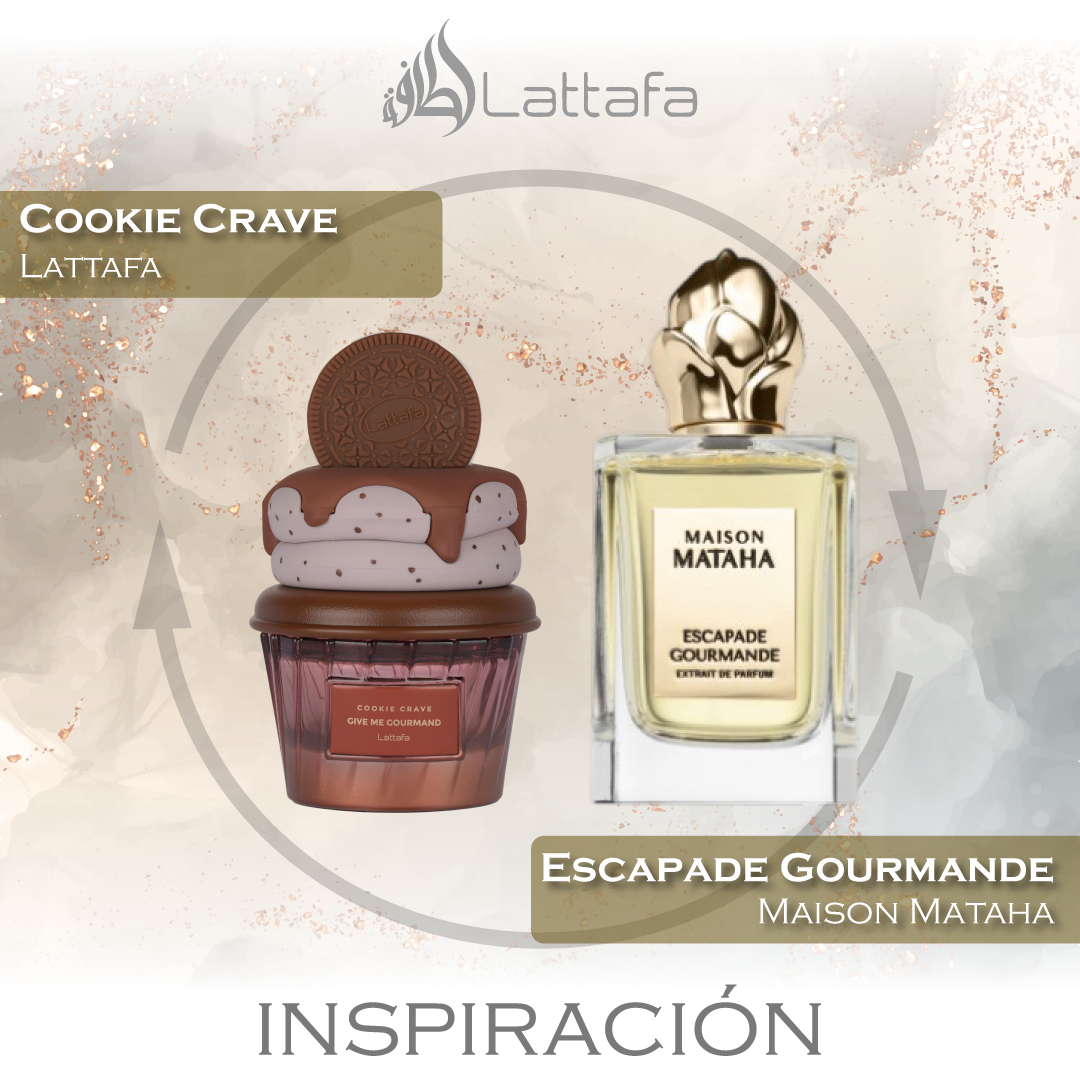 Cookie Crave EDP 75 ML  For Women - Lattafa (Inspirado en Escapade Gourmande)
