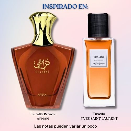 Turathi Brown Homme EDP 90 ML - Afnan (Inspirado en Tuxedo)