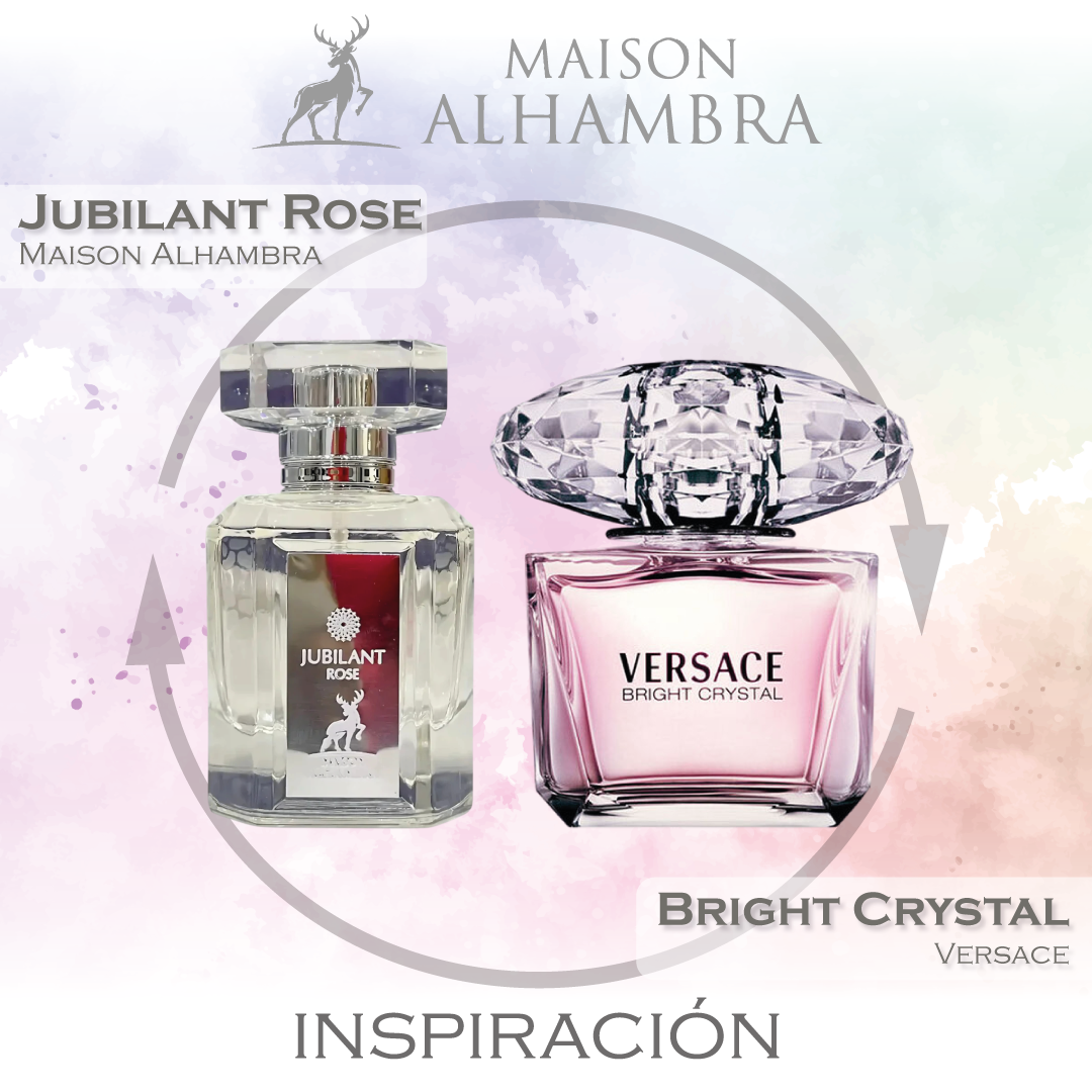 Jubilant Rose EDP 100 ML For Women  - Maison Alhambra - (Inspirado en Versace Bright Crystal).