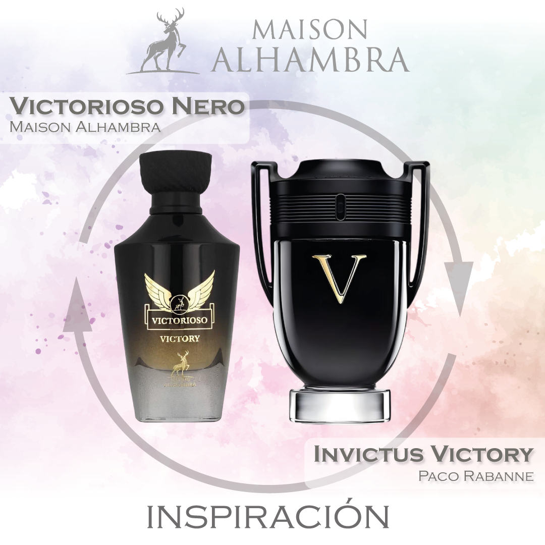 Victorioso Nero EDP 100 ML For Men -  Maison Alhambra - (Inspirado en Invictus Victory de Paco Rabanne)