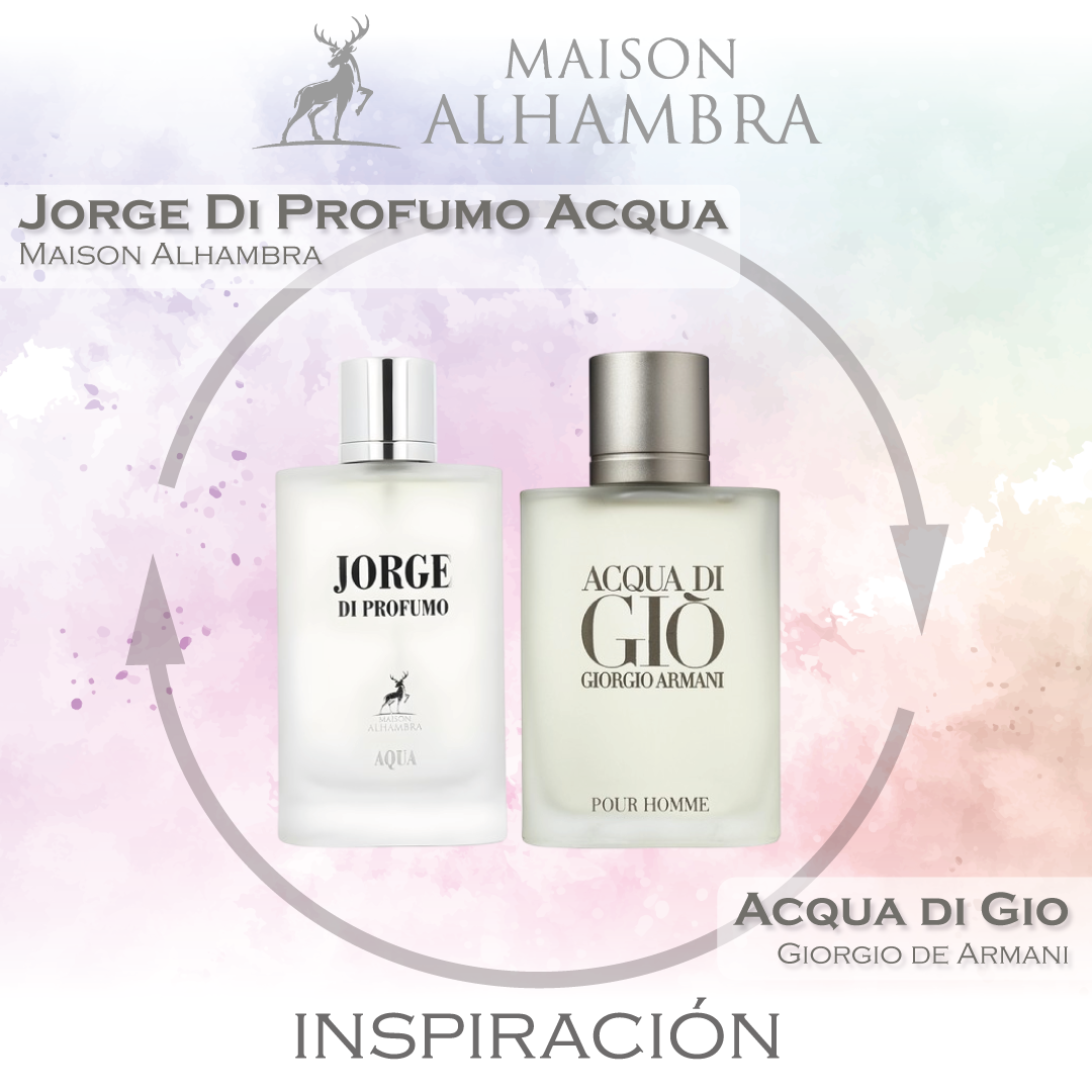 Jorge Di Profumo Acqua  EDP 100 ML For Men - Maison Alhambra - (Inspirado en Acqua di Gio Giorgio de Armani)