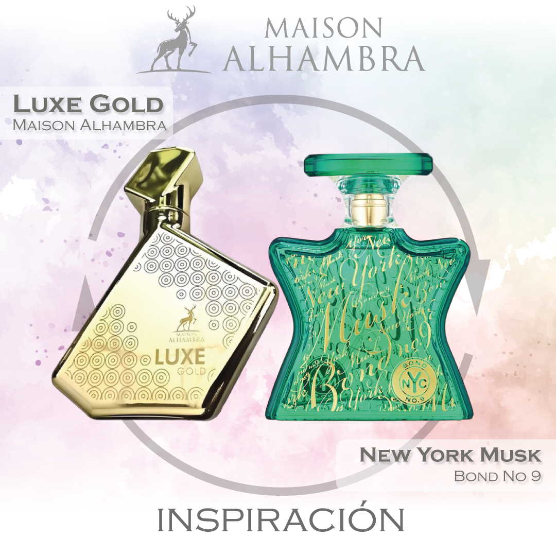 Luxe Gold EDP 100 ML Unisex - Maison Alhambra (Inspirado Bond No. 9 New York Musk)