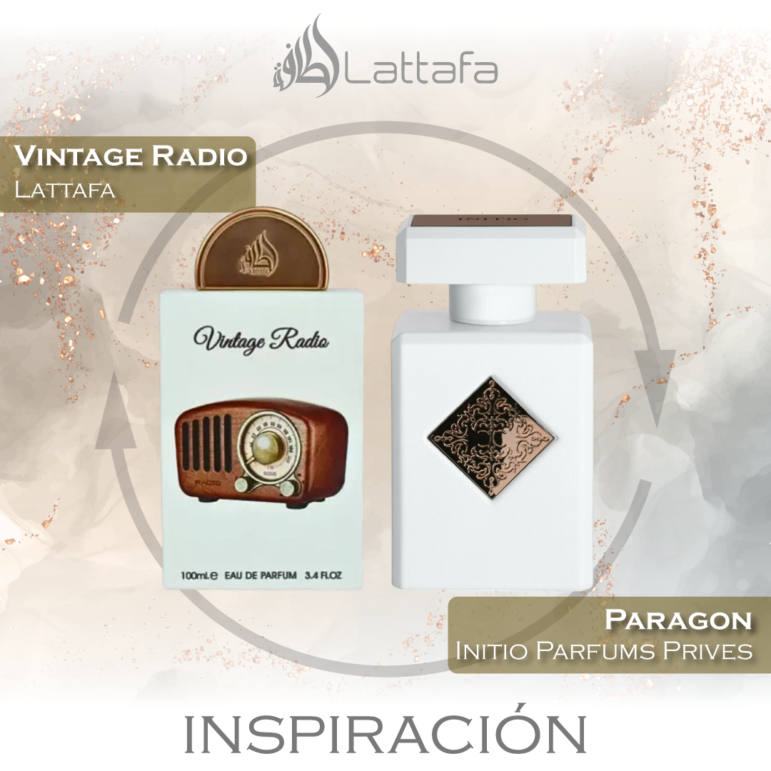 Vintage Radio EDP 100 ML Unisex -  Lattafa (Inspirado en Paragon)