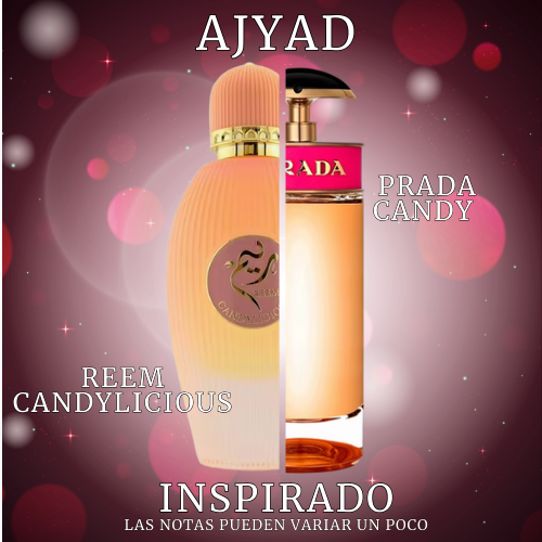 Reem Candylicious Extrait De Parfum 100 ML For Woman - Ajyad - (Inspirado en Prada Candy)