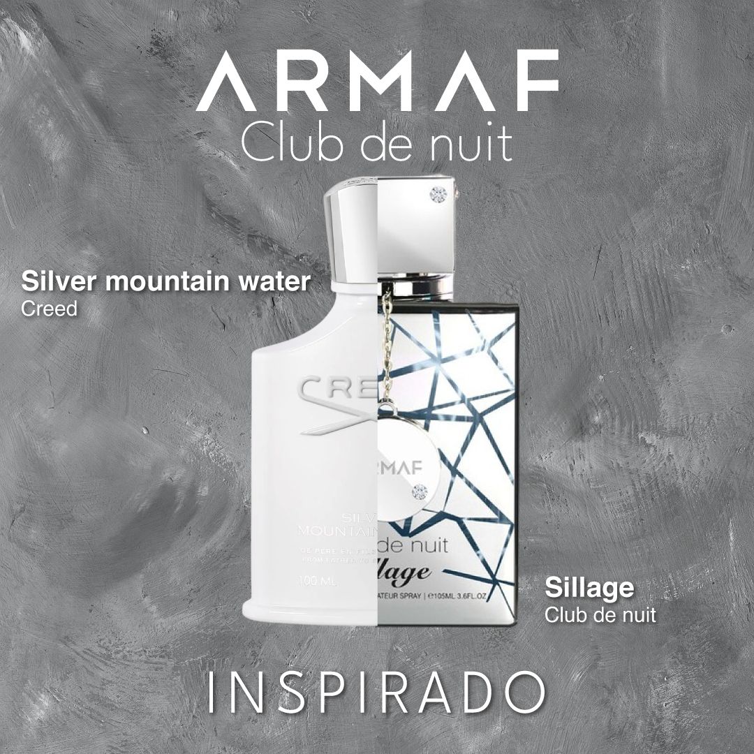 Club de Nuit Sillage 105 ML EDP Unisex -  Armaf (Inspiración Silver Mountain Water)