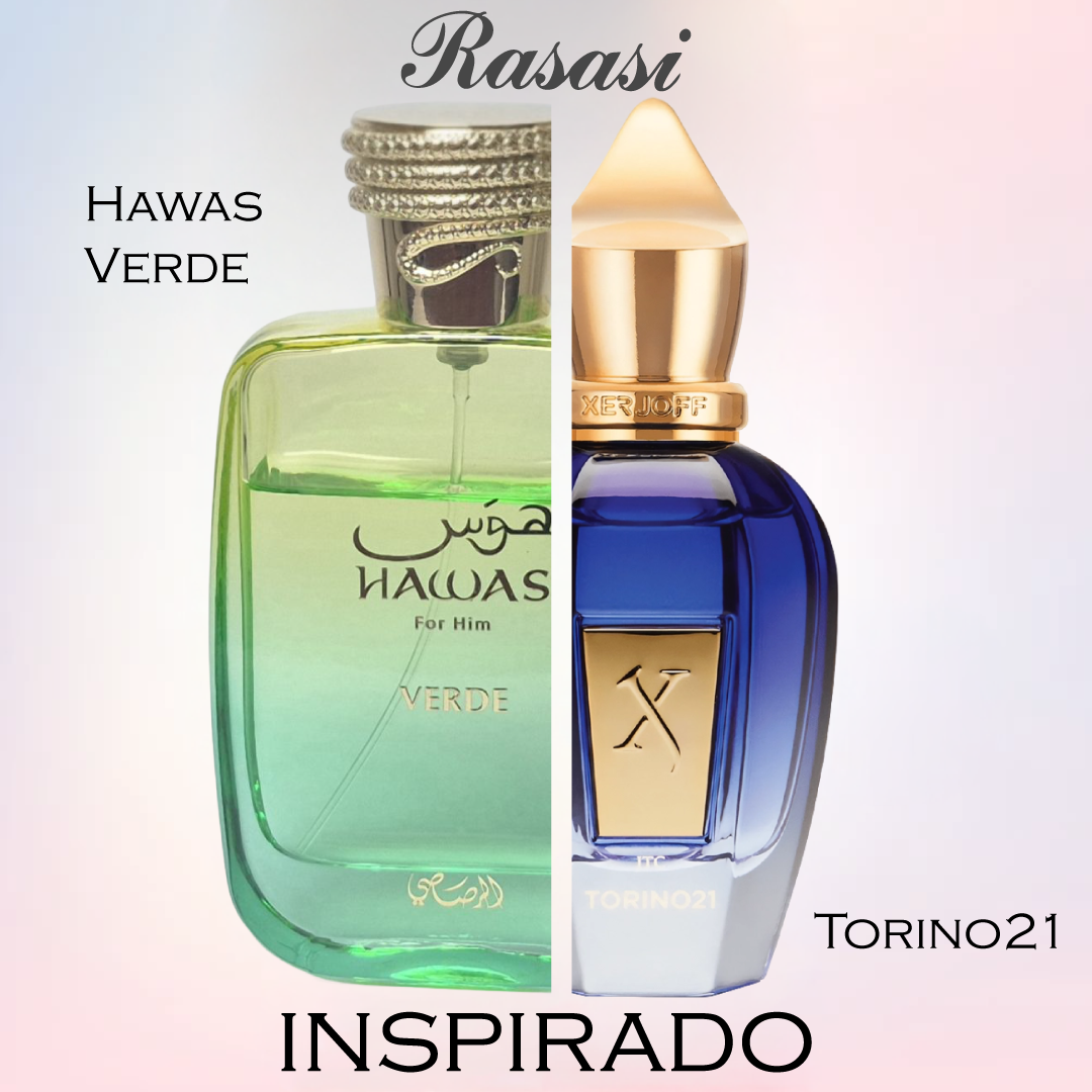 Hawas Verde EDP 100 ML For Men - Rasasi (Inspirado en Torino21 )