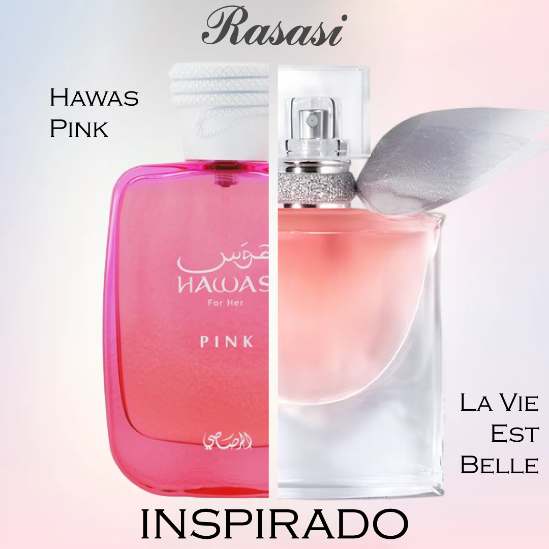 Hawas Pink For Women EDP 100 ML - Rasasi  (Inspirado en La Vie Est Belle)