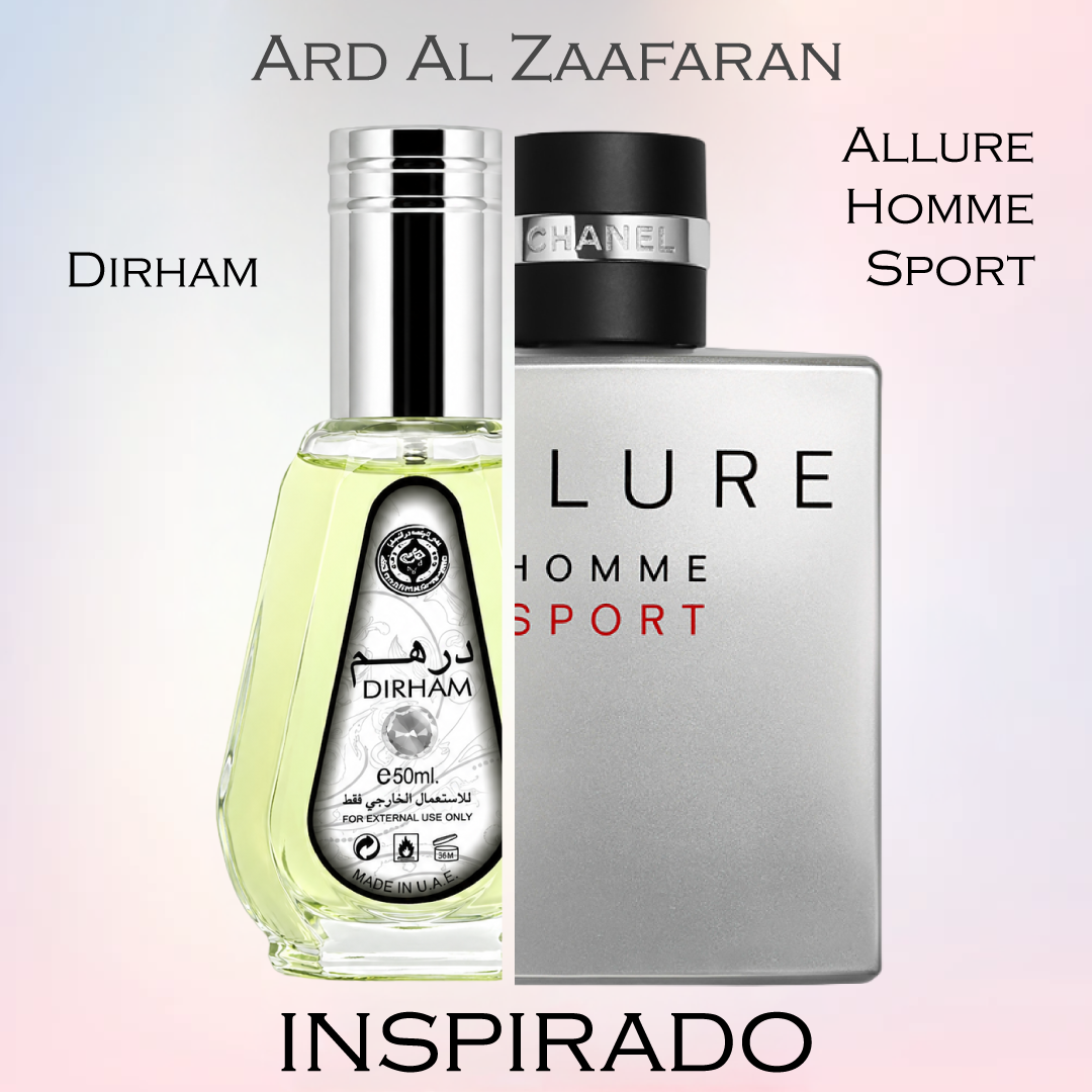 Dirham EDP 50 ML Unisex - Ard Al Zaafaran  (Inspirado en Allure Homme Sport)