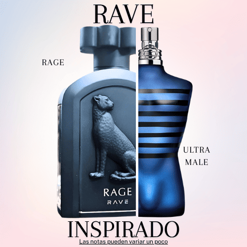 Rage EDP 100 ML Unisex - Rave - (Inspirado en Ultra Male)