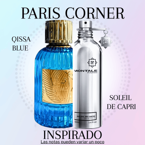 Qissa Blue EDP 100 ML Unisex - Paris Corner - (Inspirado en Soleil de Capri)