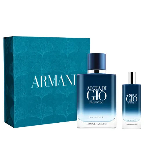 Acqua Di Gio Profondo EDP 100 ML + Travel 15 ML Estuche -  Armani