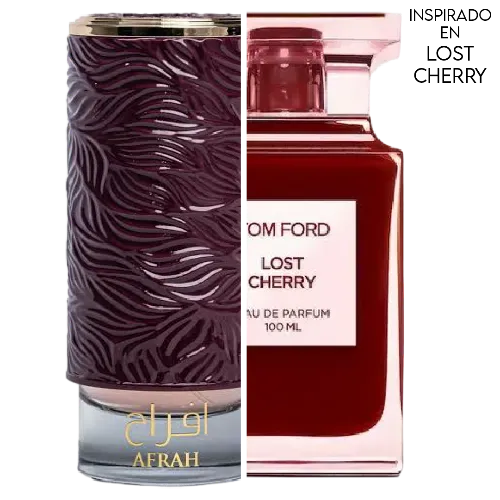 Afrah Cherry EDP 100 ML Unisex  - Mamlakat Al Oud  (Inspirado en Lost Cherry)