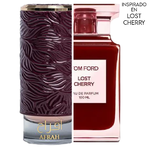 Afrah Cherry EDP 100 ML Unisex  - Mamlakat Al Oud  (Inspirado en Lost Cherry)