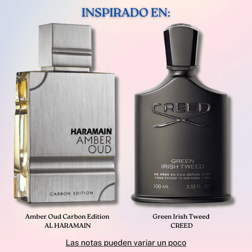 Amber Oud  Carbon Edition EDP 100 ML Unisex - Al Haramain (Inspirado en Green Irish Tweed)