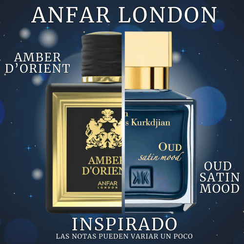 Amber d’Orient Extrait de Parfum 115 ML For Men - Anfar London (Inspirado en Oud Satin Mood)