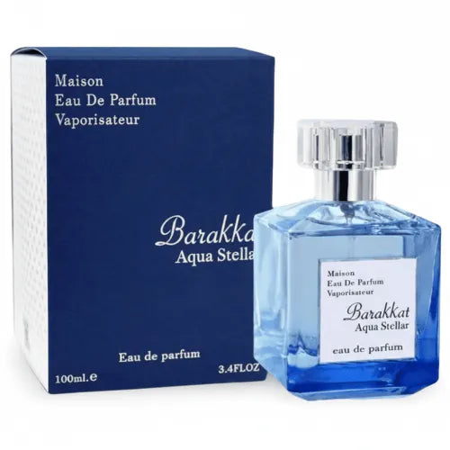 Barakkat Aqua Stellar EDP 100 ML - Fragrance World - (Inspirado en Aqua Celestia Cologne Forte)