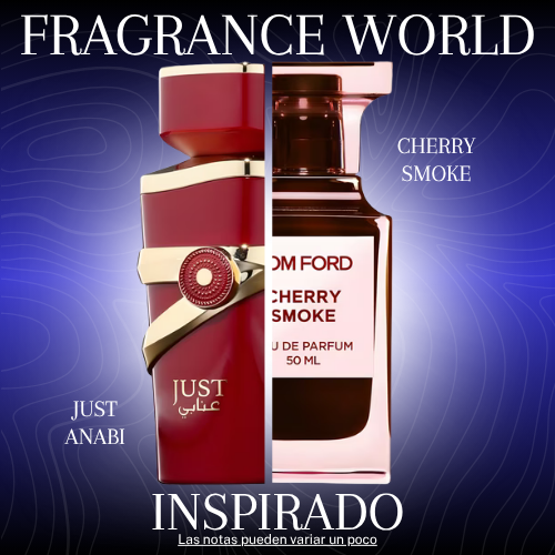Just Anabi EDP 100 ML Unisex - Fragrance World - (Inspirado en Cherry Smoke de Tom Ford)