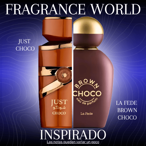 Just Choco EDP 100 ML Unisex -  Fragrance World - (Inspirado en La Fede Brown Choco de Khadlaj)