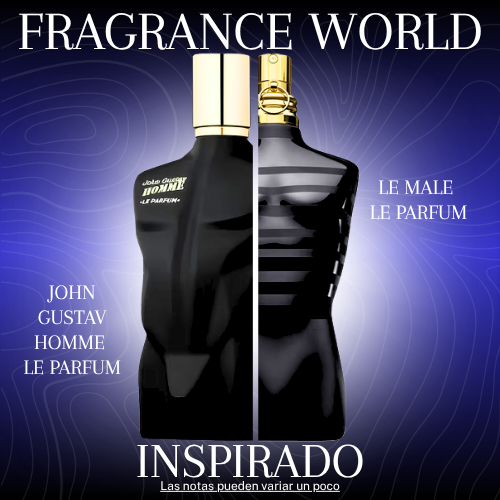 John Gustav Homme Le Parfum EDP 100 ML -  Fragrance World - (Inspirado en Le Male Le Parfum de Jean Paul Gaultier)