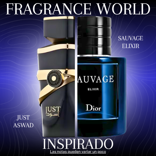 Just Aswad EDP 100 ML for Men - Fragrance World - (Inspirado en Sauvage Elixir de Dior)