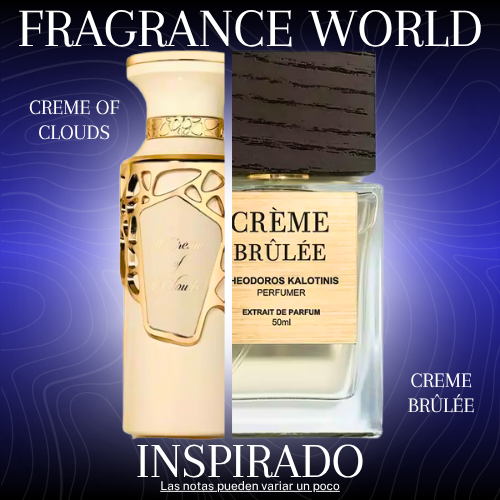 Creme Of Clouds EDP 100 ML Unisex - Fragrance World - (Inspirado en Creme Brûlée de Theodoros Kalotinis)