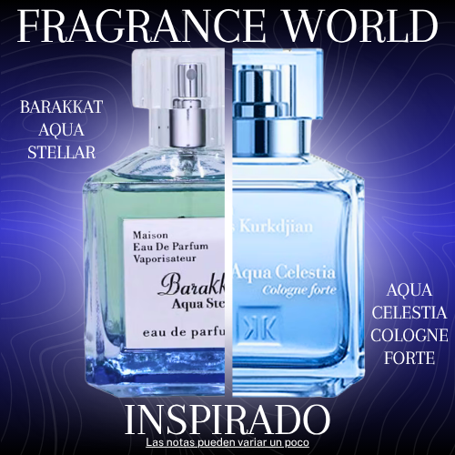 Barakkat Aqua Stellar EDP 100 ML - Fragrance World - (Inspirado en Aqua Celestia Cologne Forte de Maison Francis Kurkdjian)