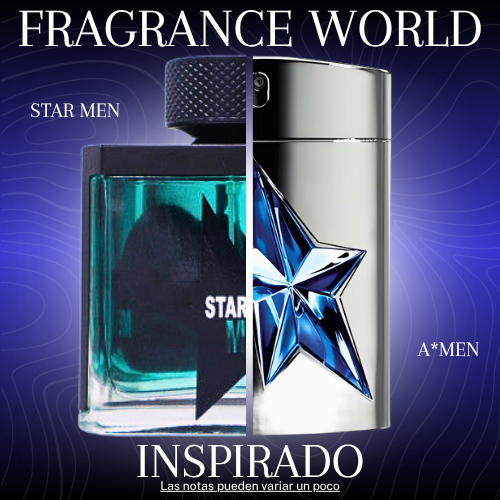 Star Men EDP 100 ML For Men - Fragrance World - (Inspirado en A*Men de Mugler)