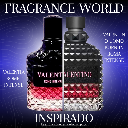 Valentia Rome Intense EDP 100 ML Unisex - Fragrance World - (Inspirado en Valentino Uomo Born In Roma Intense)
